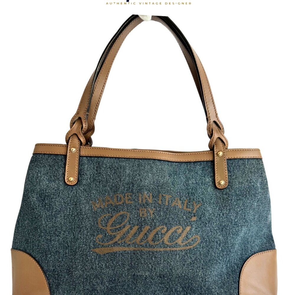 Gucci Denim Tote Bag